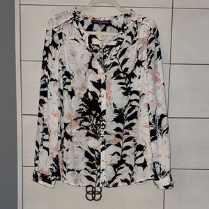 Karl Lagerfeld Paris Floral Blouse | Size XL | NWOT